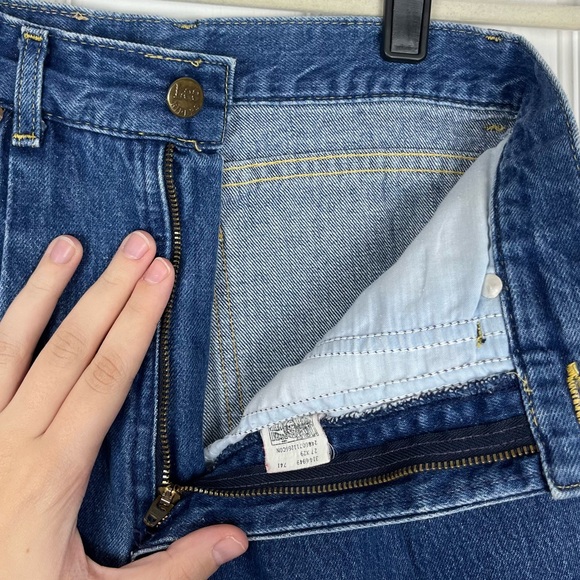 Vintage 80’s Lee USA Tapered Baggy Leg Pleated High Waisted Mom Jeans Sz 9P - Picture 7 of 9